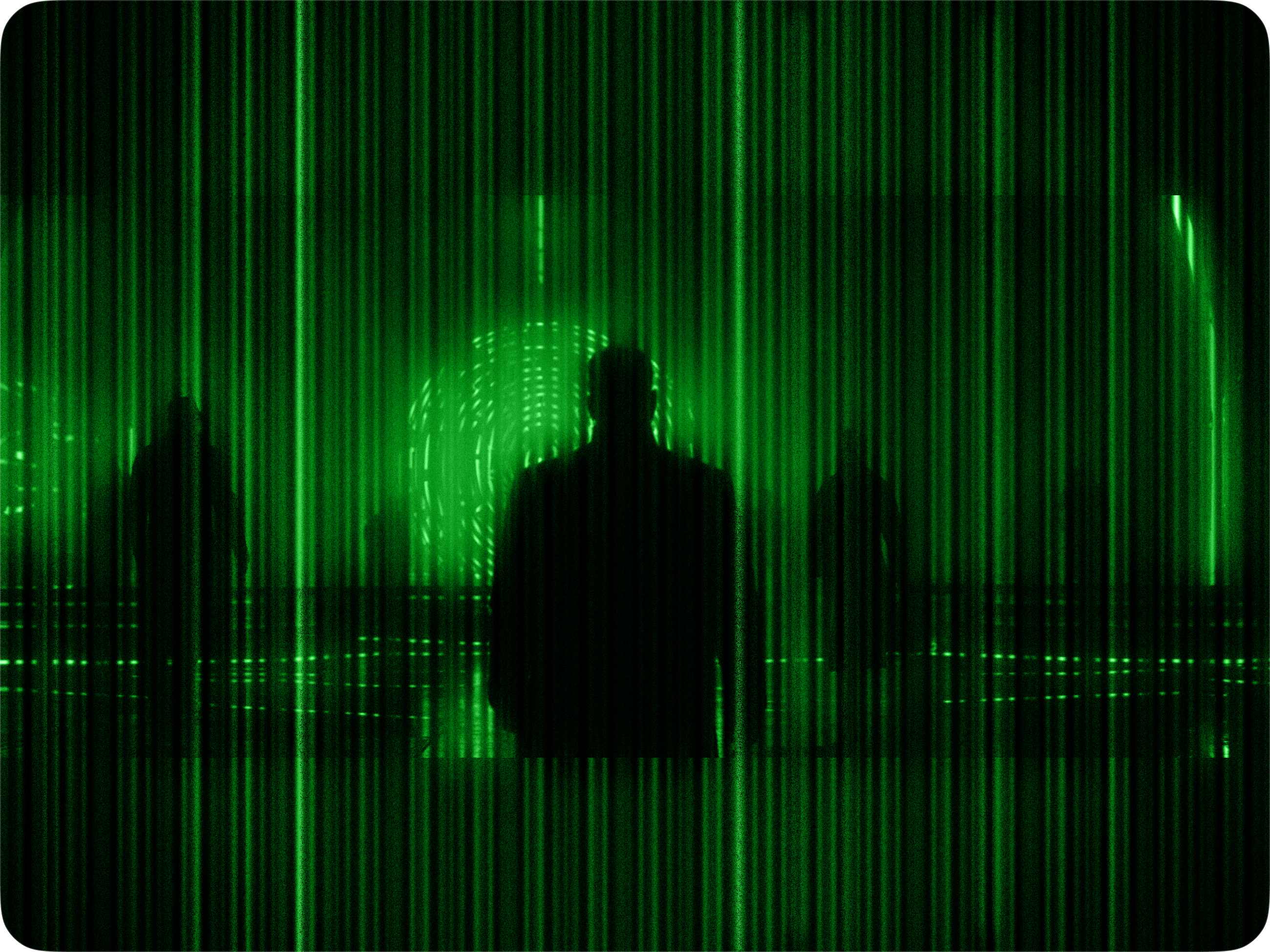 Matrix digital rain